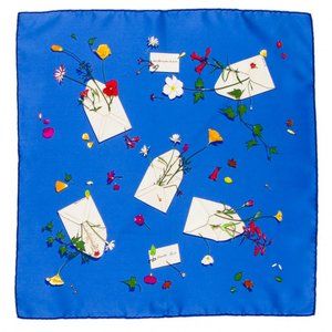Hermes Silk Scarf Des Fleurs pour le Dire 16.5"
